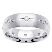 7mm Round Diamond Eternity Band in 14K White Gold