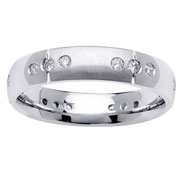 5mm Diamond Trio Eternity Band in 14K White Gold