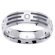 Round Diamond Eternity Cutout Design 14K Gold Design