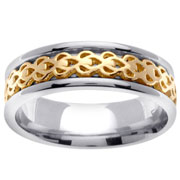 Celtic Knot Pattern 14K Wedding Band