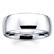 14k White Gold 8mm Wedding Ring