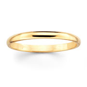 14k Yellow Gold 2mm Wedding Ring