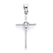 14KW Round Diamond Cross (0.04Ct)