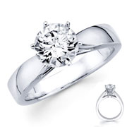 14k White Gold Round Diamond Solitaire (0.15-0.40 ctw)