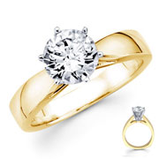 14k Yellow Gold Round Diamond Solitaire (0.20-0.40 ctw)
