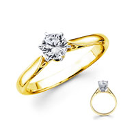 14k Yellow Gold Round Diamond Solitaire (0.20-0.40 ctw)
