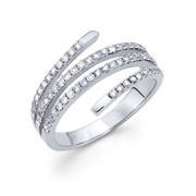 14KW Round Micro-Pave Diamond Ring (0.52Ct)
