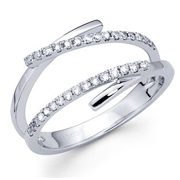 14KW Round Micro-Pave Diamond Ring (0.23Ct)