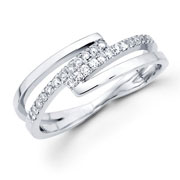 14KW Round Micro-Pave Diamond Ring (0.21Ct)