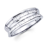 14KW Baguette Diamond Ring (0.59Ct)