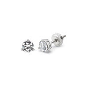 1/4 ctw Round Diamond Stud Earrings in 14K White Gold