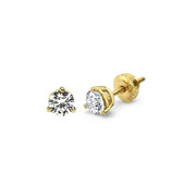 1/4 ctw Round Diamond Stud Earrings in 14K Yellow Gold