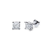 0.50 ct 14K White Gold Solitaire Diamond Earrings