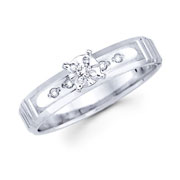 Diamond 14K White Gold Engagement Ring