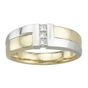 Princess Diamond Channel Set Wedding Band