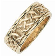 Celtic Eternity Knot 14K Yellow Gold Wedding Ring