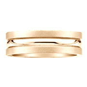 Textured and Polished 14K Yellow Gold Wedding Ring