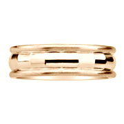 Mirror Finished 14K Yellow Gold Wedding Ring