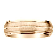 14K Yellow Gold Designer Wedding Band