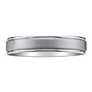 Satin Center Titanium Wedding Band