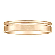 5mm Designer 14K Yellow Gold Wedding Band