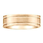 Matte Finish 7mm Designer 14K Wedding Ring