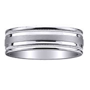 Titanium 7mm Designer Wedding Ring