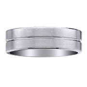 Ridge Brush Finish Titanium Band