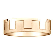 Interlocking Design 14K Yellow Gold Wedding Ring