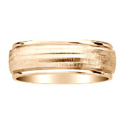 8mm 14K Yellow Gold Designer Wedding Band
