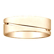 8mm Designer 14K Carved Wedding Band