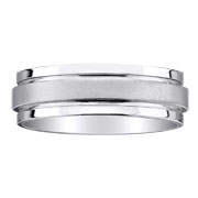 14K White Gold 7mm Wedding Ring