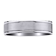 7mm Flat Titanium Designer Wedding Band
