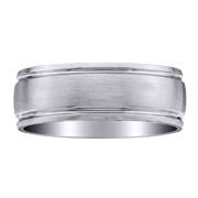7mm Brush Finish Titanium Wedding Band