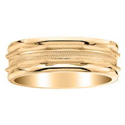 14K Yellow Gold Designer Wedding Ring
