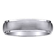 7mm Brush Finish Titanium Wedding Ring