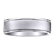 7mm Brush Finish Titanium Wedding Ring