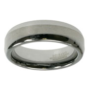 6mm Rounded Tungsten Carbide Wedding Band