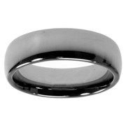 Domed 8mm Tungsten Wedding Bands