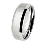 Tungsten Carbide Satin Finish 7mm Ring