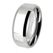 8mm Tungsten Carbide Polished Ring