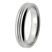 Tungsten Carbide Grooved 6mm Ring