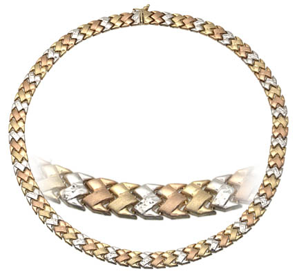 Stampato style tri color necklace