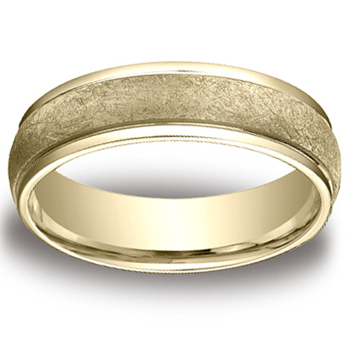 14k 6mm Yellow Gold Wedding Ring.