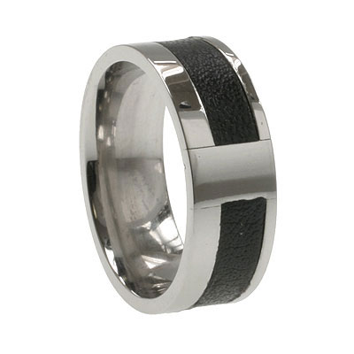Genuine Leather and Stainless Steel Band