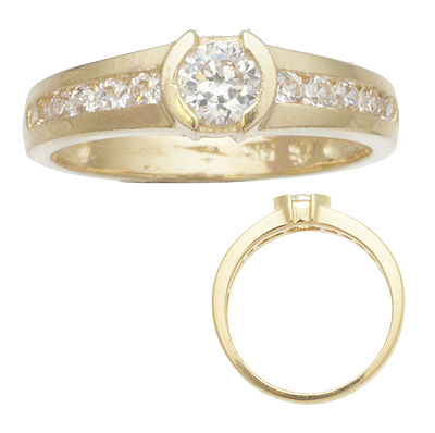 White CZ Ring