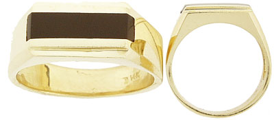Line Onyx Ring
