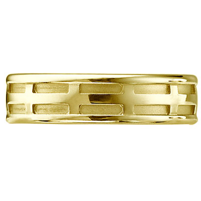 14k Yellow Gold Designer Band