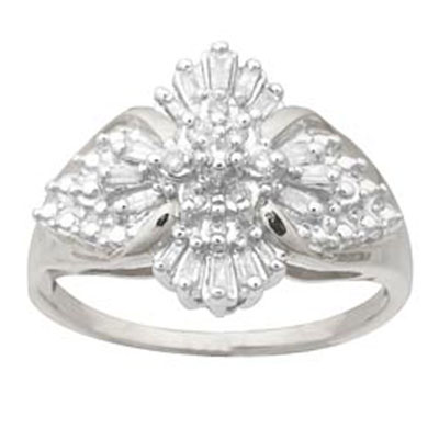 Diamond Cluster Ring