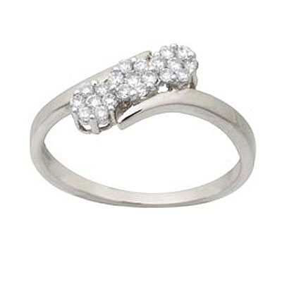 Diamond Flower Ring